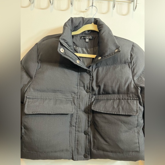 Blue Blush Puffer Crop Jacket - Picture 6 of 17